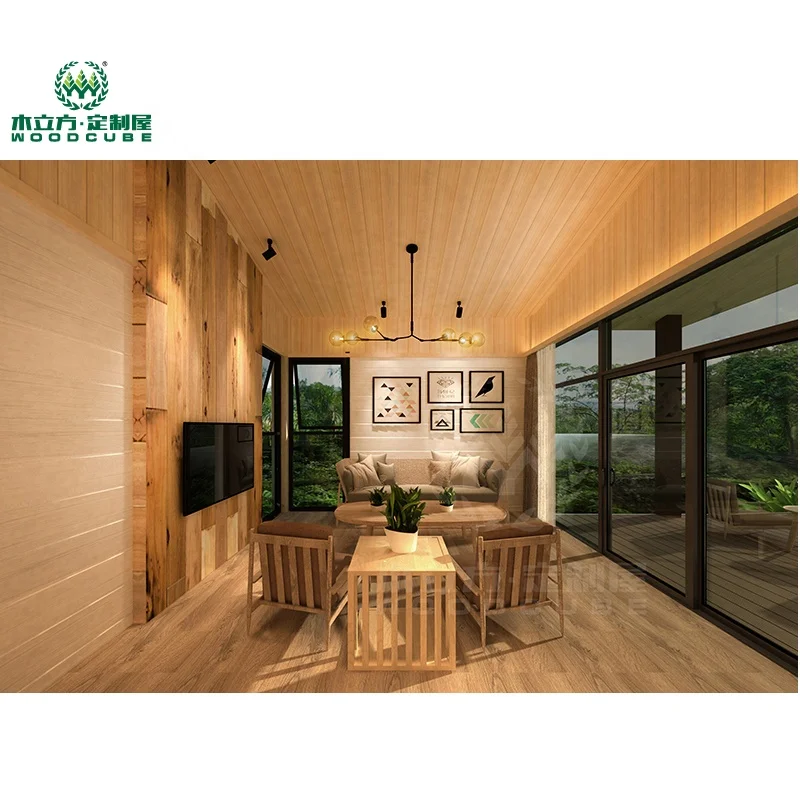 Villa style modern prefab house 50 m2 prefab house plans