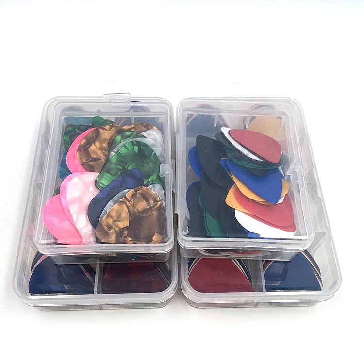 classical wood electric bass guitar 5 string colored kits celluloid picks 0.5mm 0.75 mm abs