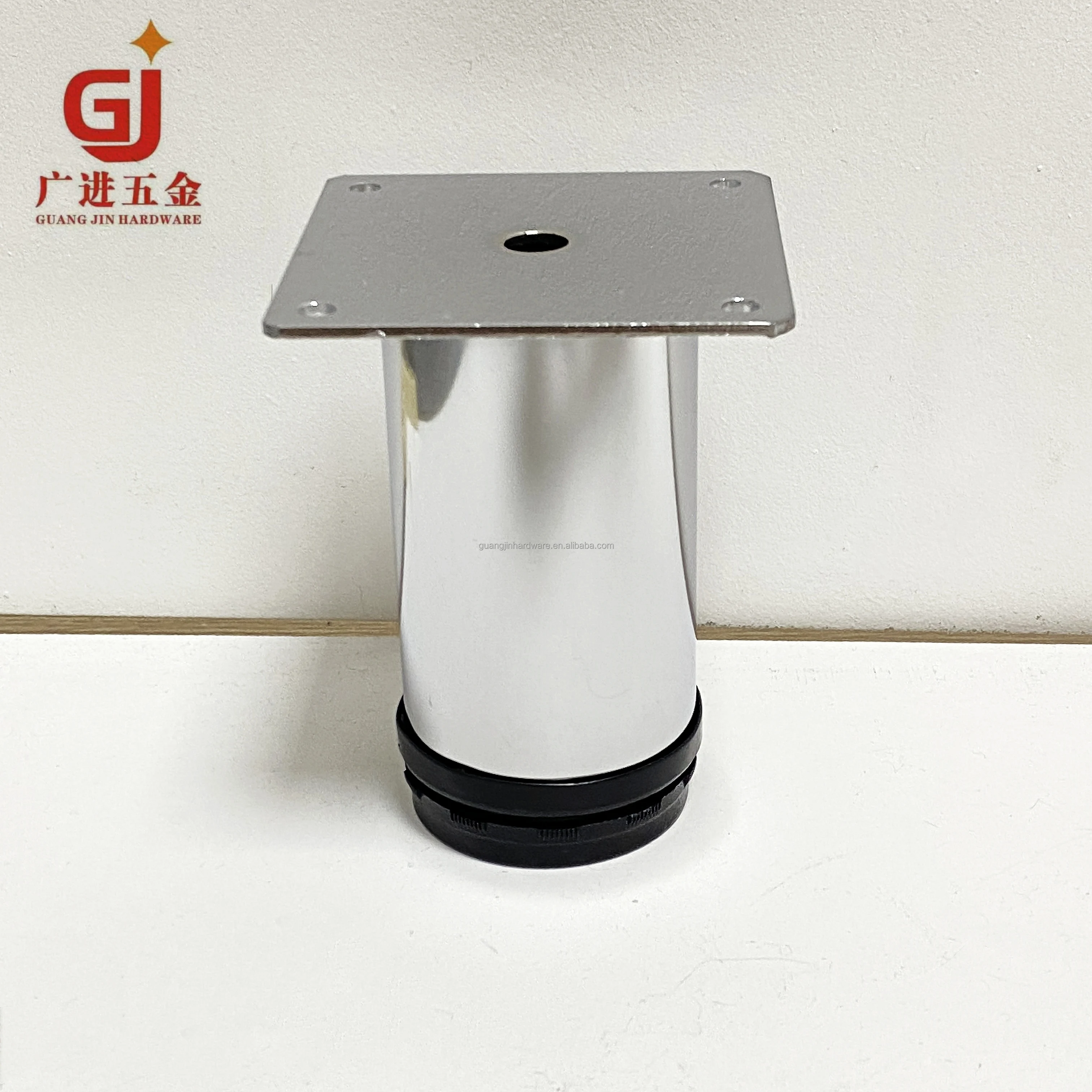 Furniture legs metal adjustable with black base table legs metal round sofa for metal furniture leg for sale