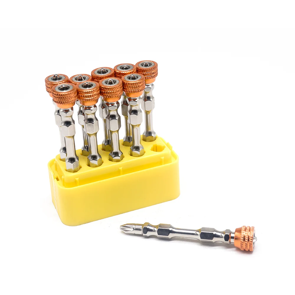 Screwdriver Bit With Magnetic Collar Cross Batch Screwdriver Bits Set For Cordless Replace Bit Elastic Batch Nozzle