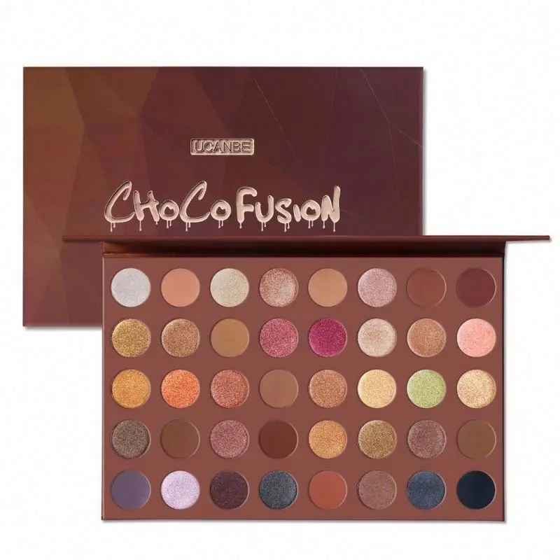 40 Colors Bronzed Pearl Glitter Eye Shadow Tray  Makeup Eyeshadow Pans Metallic Eyeshadow Powder
