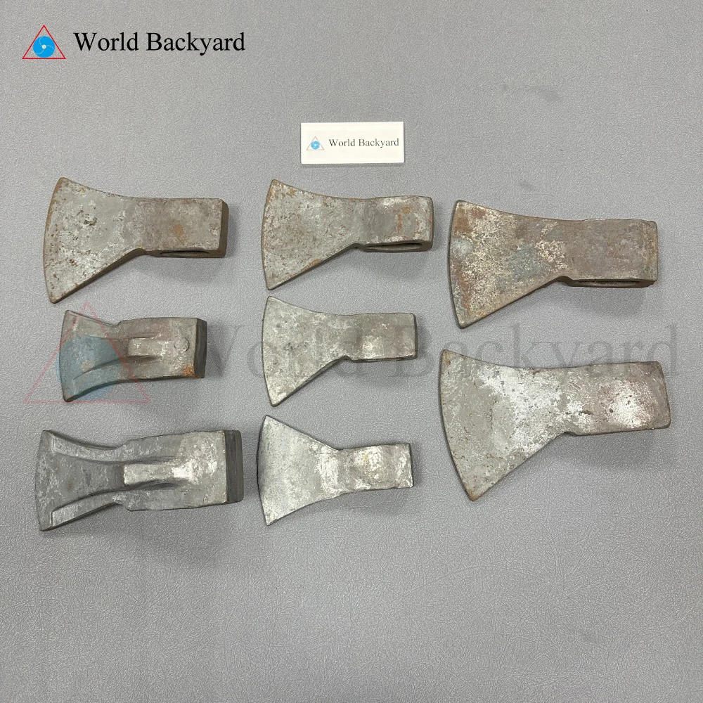 Factory Wholesale Custom 45 High Carbon Stainless Steel Axe Blade Bit Semi Finished Polished Ax Cut Various Types Axe Head