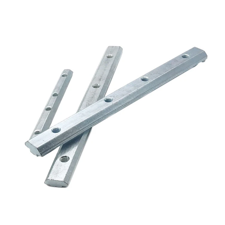 European standard 20 30 40 45 slot bar connector butt joint aluminum profile extension