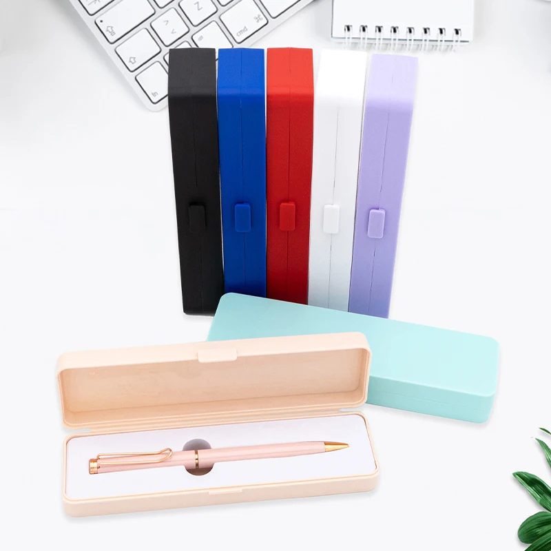 Plastic ball pen Box Plastic Colored Pencil Case PP Pen Box