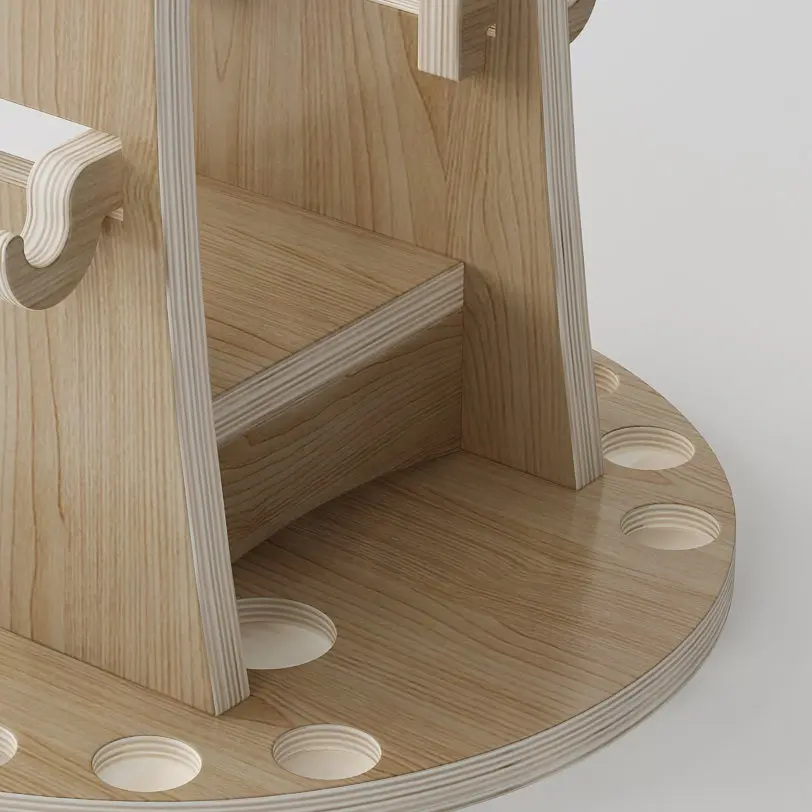 Дизайнерская мебель, регулируемые стойки для удочек, деревянные держатели для удочек, Современная стойка для удочек, легко собирается