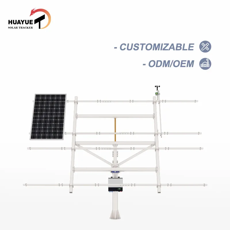 Комплект HYS-10PV-78-LSD солнечной энергии huayue, 5 кВт, двухосный Солнечный трекер