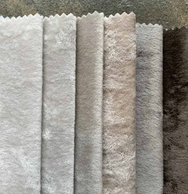 Wholesale Home Textile Pure Patterned Products Upholstery Holland Velvet Fabric for Sofa