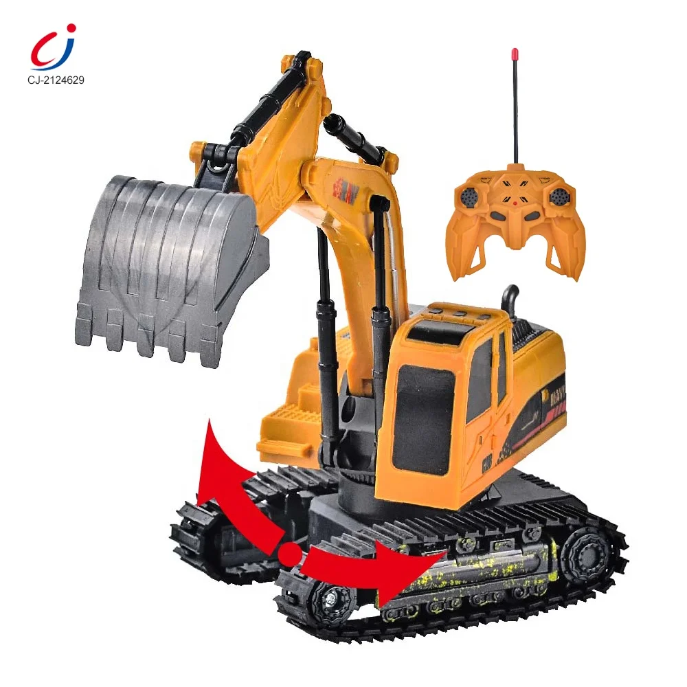 Chengji kids 1:24 2.4G 6 channel radio rc simulation mini engineering car remote control excavator truck toy