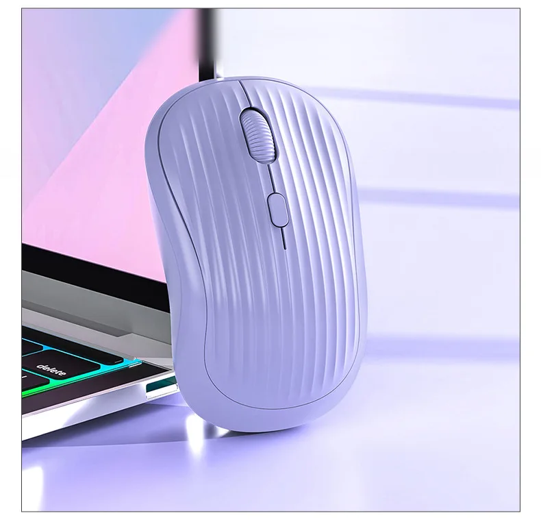 VONN Dual-Mode Wireless Bluetooth Mute Mouse Mini USB Interface Universal for Office Notebook Mobile Phone