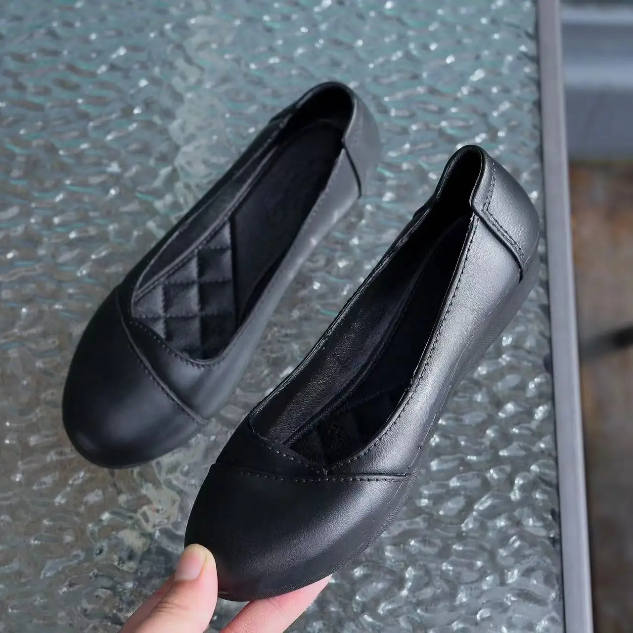 Soft Walking Black School Shoes Flats Dress & Oxfords Womens Sandals