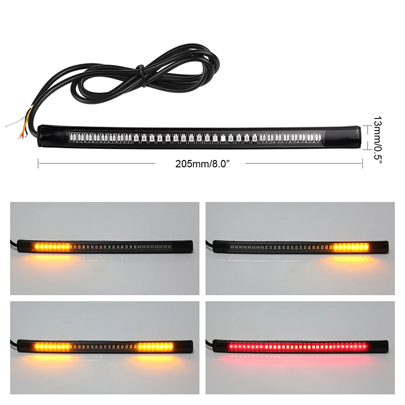 Hot Selling Motorcycle Lighting System Universal Flexible Motorcycle Light Strip Tail Motorcycle Parts