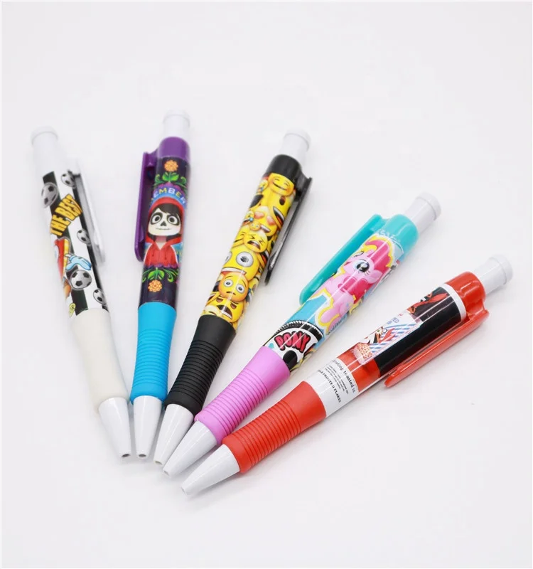 Wholesale full color printing transfer fat ballpoint pen with PK