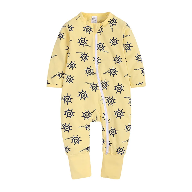 wholesale baby clothes onesie long sleeve 100% cotton cute zipper baby christmas romper christmas romper baby