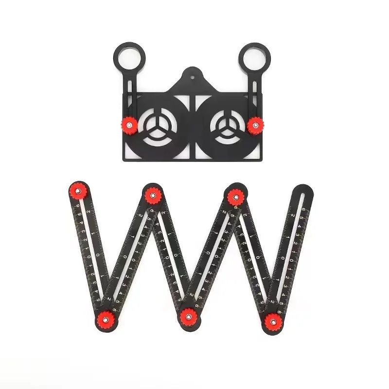 Measuring ruler multi-folding high-precision six-fold ruler