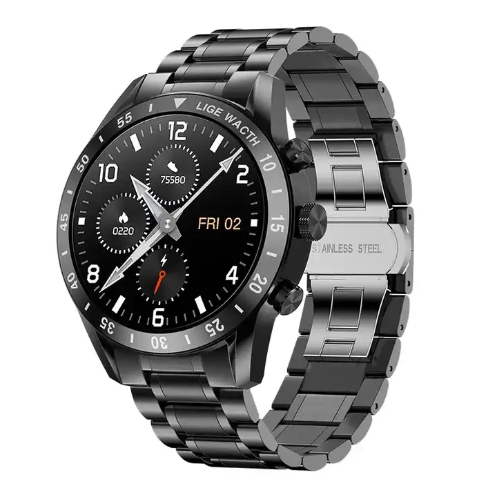 LIGE ECG+PPG BT  QW33 Multiple Call Smart Watch Men Sports Bracelet NFC Waterproof Custom Watch Face Men SmartWatch For IOS Andr