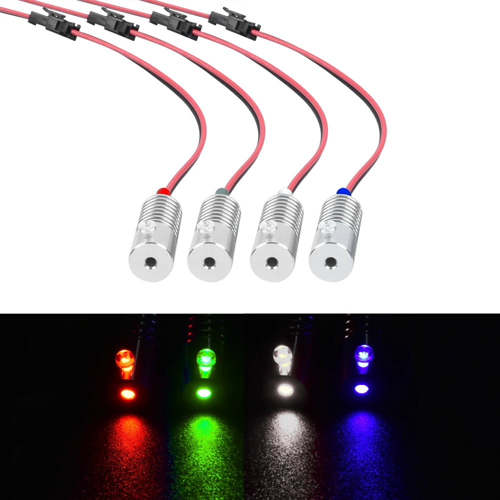 DC12V 2W Led Light Source 5 Colors Mini Illuminator LED Emitter Side Glow Fiber Optic Lamp Car Use Home Use