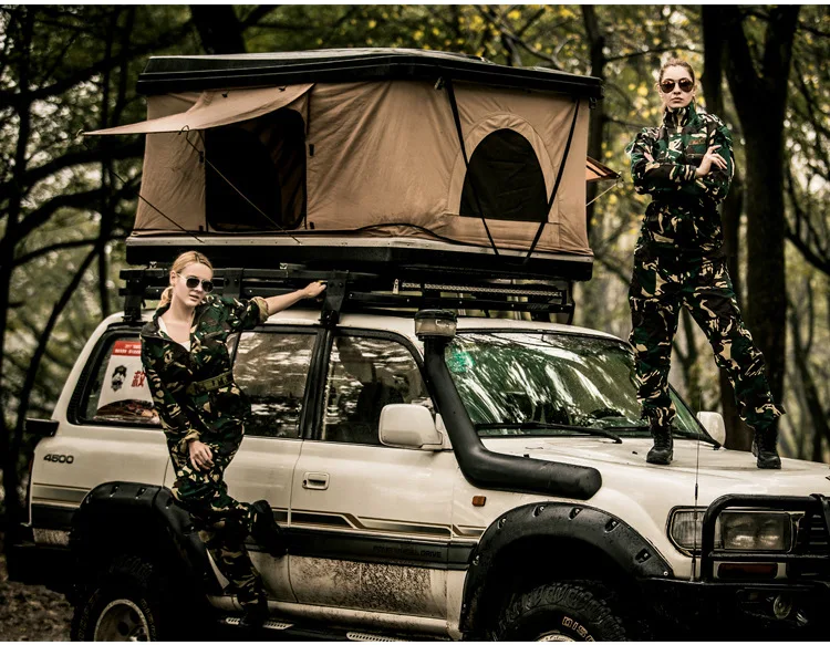 2-3 Person ABS Hard Shell Car Roof Box Top Roof Tent  For BMW Benz Audi Honda Jeep