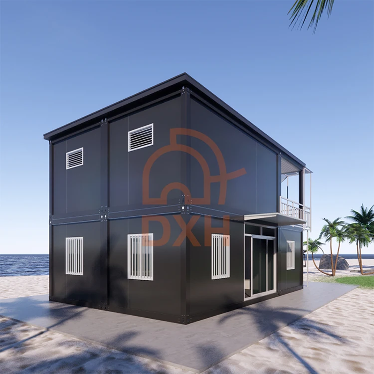 wholesale custom cheap ready made 2 storey prefabricated flat pack houses container prefab home with full bathrooms for germany