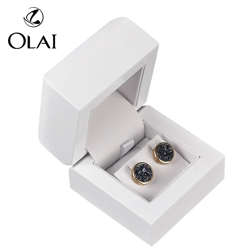 Wholesale White Lacquer Ring Box Jewelry Wood Box for Wedding Ring