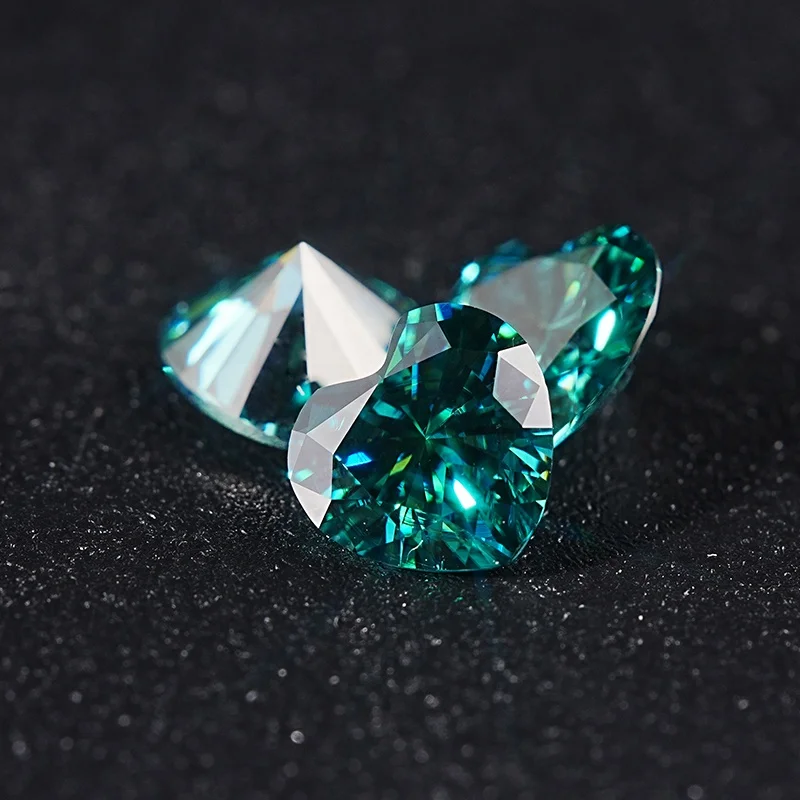 SICGEM Highest Quality Blue Heart Cut Lab Created Sapphire Excellent Loose Gemstones Moissanite