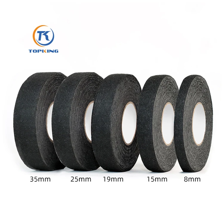 Hot Sale Auto Car Interior Cable Wire Bonding Fixing Self-adhesive Wire Harness Tape Flannel Fabric Wiring Harness Tape