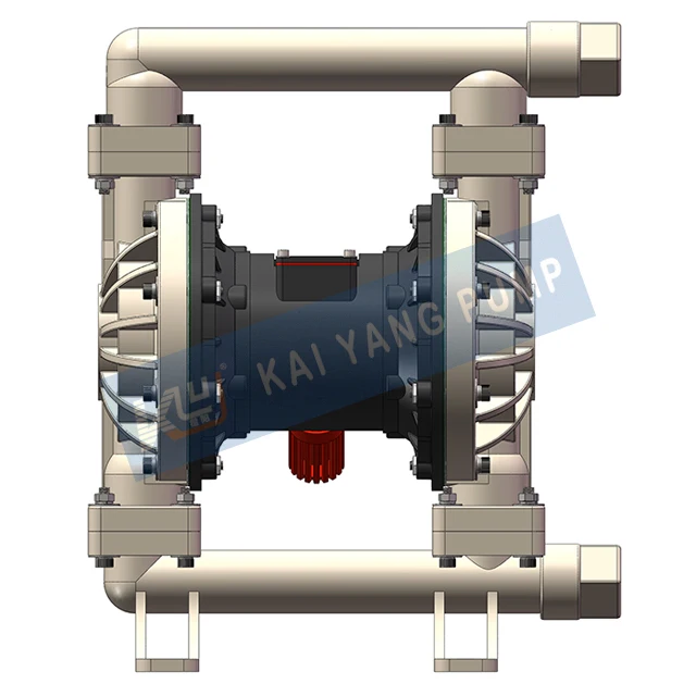 High Temperature KYQB32LF PVDF Pneumatic Diaphragm Pump Viscosity Aiticorrosion Strong Self-Priming Ability