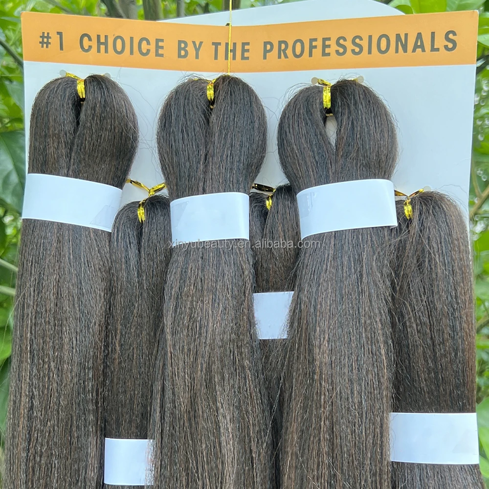 3x ghana braiding hair pre stretched x7 braiding hair synthetic extensions grey crochet braiding hair