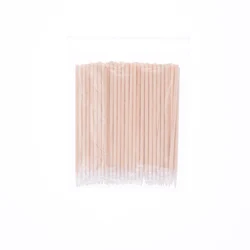 Disposable Pointed Wood Cotton Swab Lint Free Micro Brushes Wood Cotton Swabs Glue Removing Tools for Eyelash extension