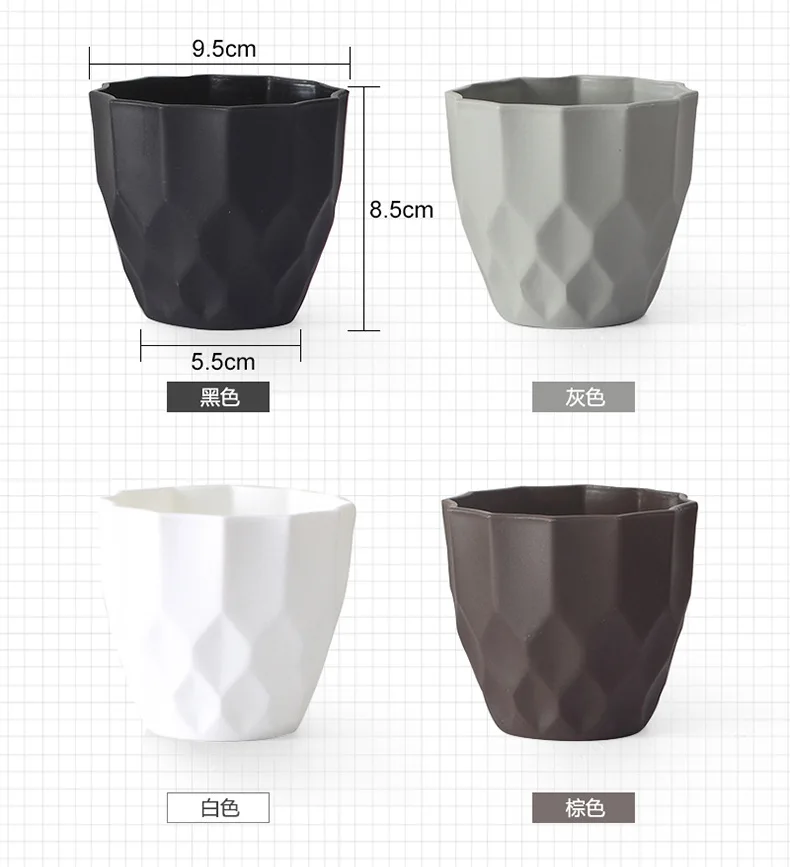 Indoor Balcony Plant Pot Bluk Plastic Grow Box Black Plant Seeding Pots Nursery Transplant Flower Pots