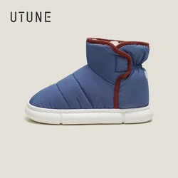 UTUNE Hot Sale Fluffy Women Boots Warm Imitated Fur Closed Toe Home Bedroom Winter Slippers Shoes Custom Logo