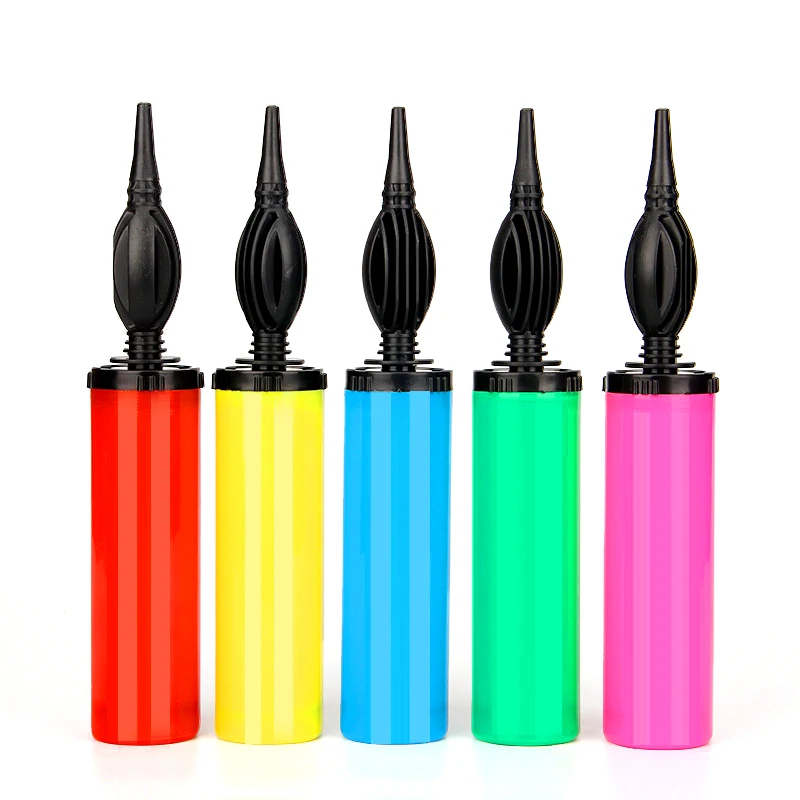Wholesale cheap professional two-way hand-held balloon pumps Plastic inflators manual pumps for balloons