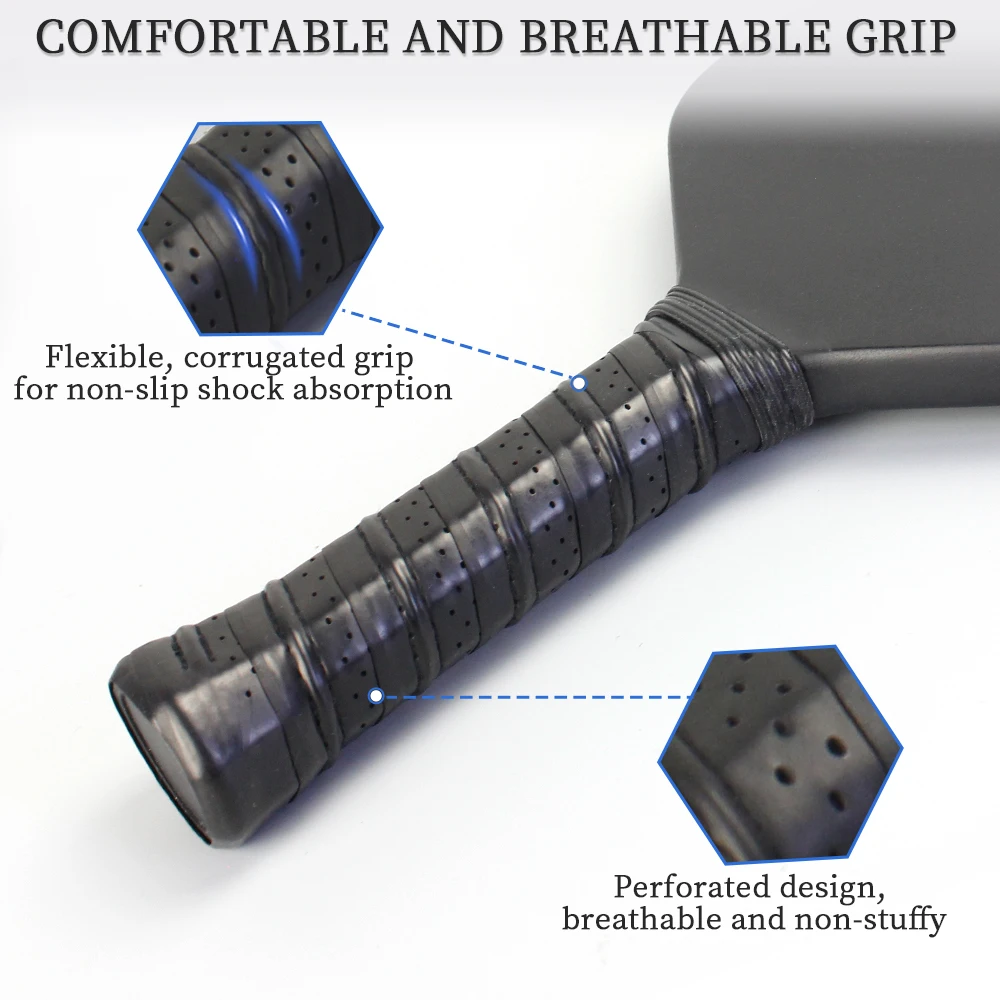 Professional Thermoforming Edgeless Pickleball Paddles Producer 16mm Toray T700 Widened Carbon Fiber Pickleball Paddle