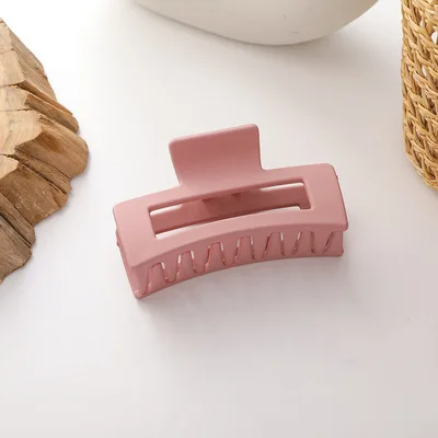 2024 New arrivals solid color hair claw large acetate hair accessories plastic hair claw clips for women