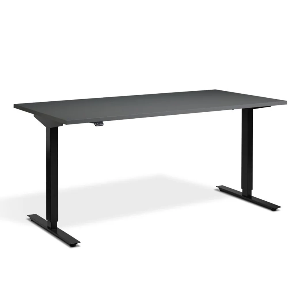 Angled Mount Handset Durable Height Adjustable Heavy Duty 2 Tier Sit Standing Desk White Frame Only 1000N