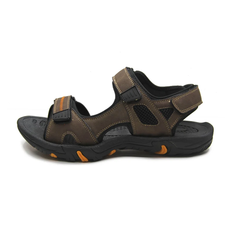2024 Trendy Customized Outdoor Summer Beach Slides Shoes PU Leather Men Sport Sandals Chappals