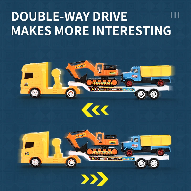 New Cheap Oyuncak Arabalar Inertia Tractor Toys Car Set Friction Toy Vehicle