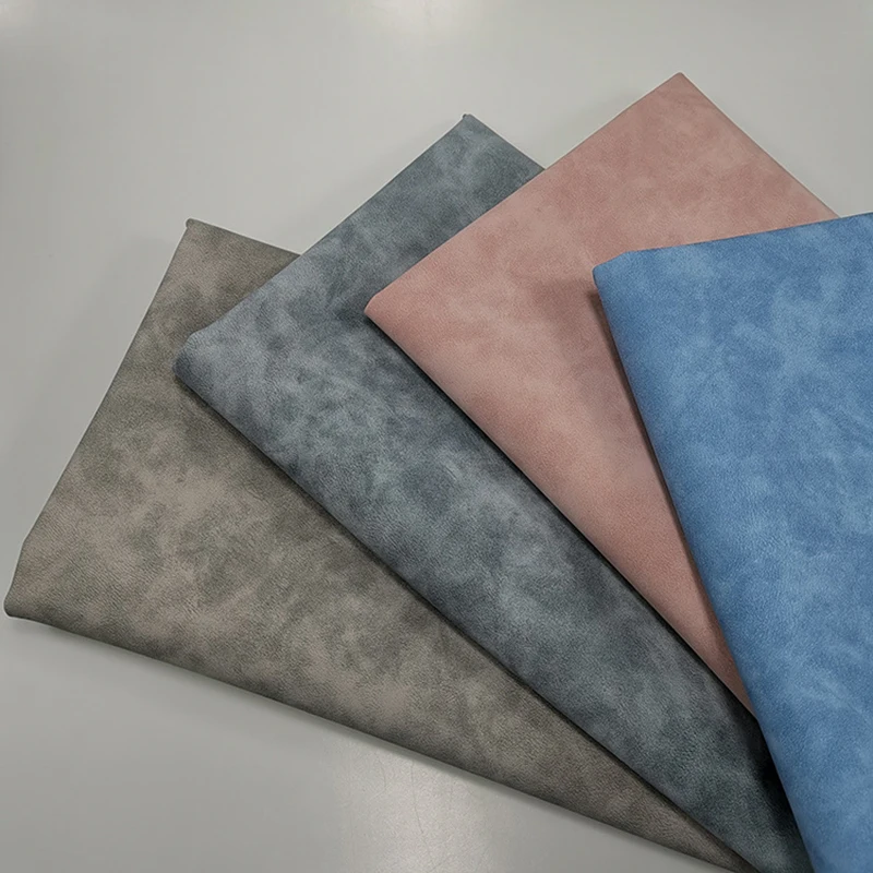 1.0MM Soft Frosted Matte PU Synthetic Leather Yangbuck Suede Artificial Leather for Making Shoe Bag