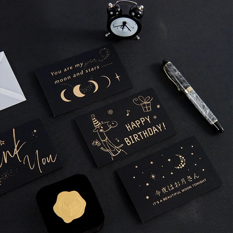 Custom Logo Design Printed Art Paper Double-sided Small Postcard Greeting Card Thank You Card Custom Business Thank You Card