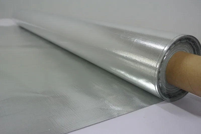 double side MPET reflective woven foil for roof sarking