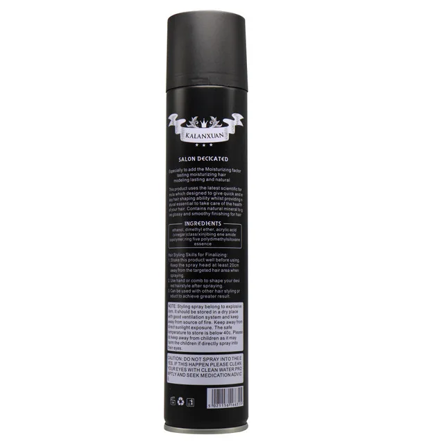 420ml Professional Strong Hold Aerosol Hair Spray for Men Support OEM/ODM