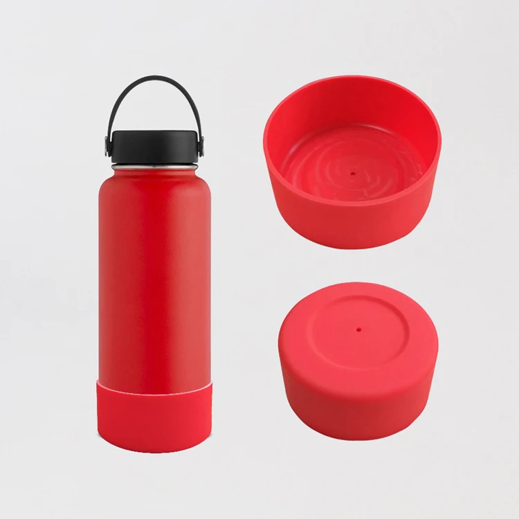 Индивидуальная многоразовая бутылка, силиконовый рукав, противоскользящая бутылка для бутылок 12-24 унции, гидро-термос, Бостонская стеклянная бутылка для защиты