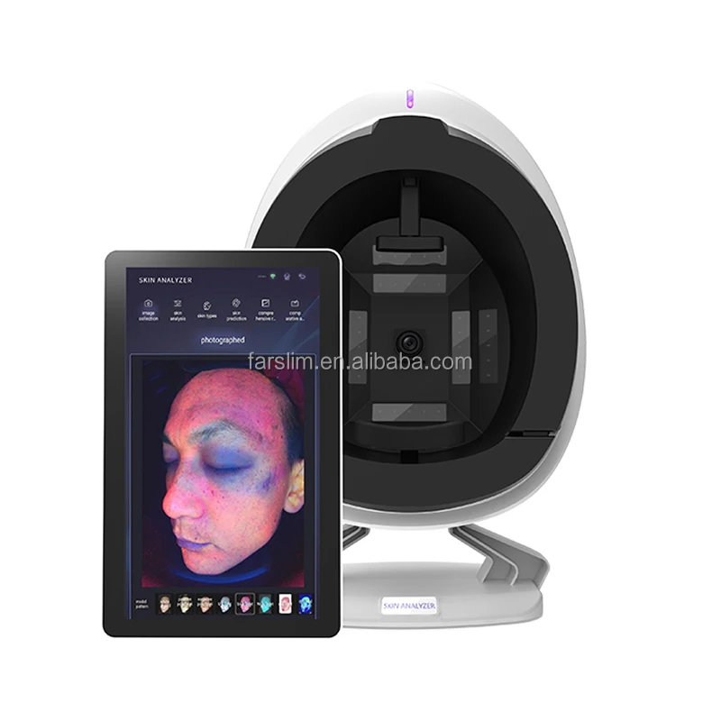 New upgraded Deep Skin Analyzer 36 megapixel camera Facial Skin Analysis 8 Light Spectrum Imaging System Salon Skin Detector