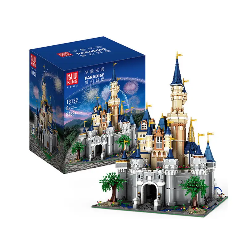 Mould King 13132 Building Block 8388 pcs MOC Cinderella Princess Castle DIY Toys for Children Princess Castle Building Blocks