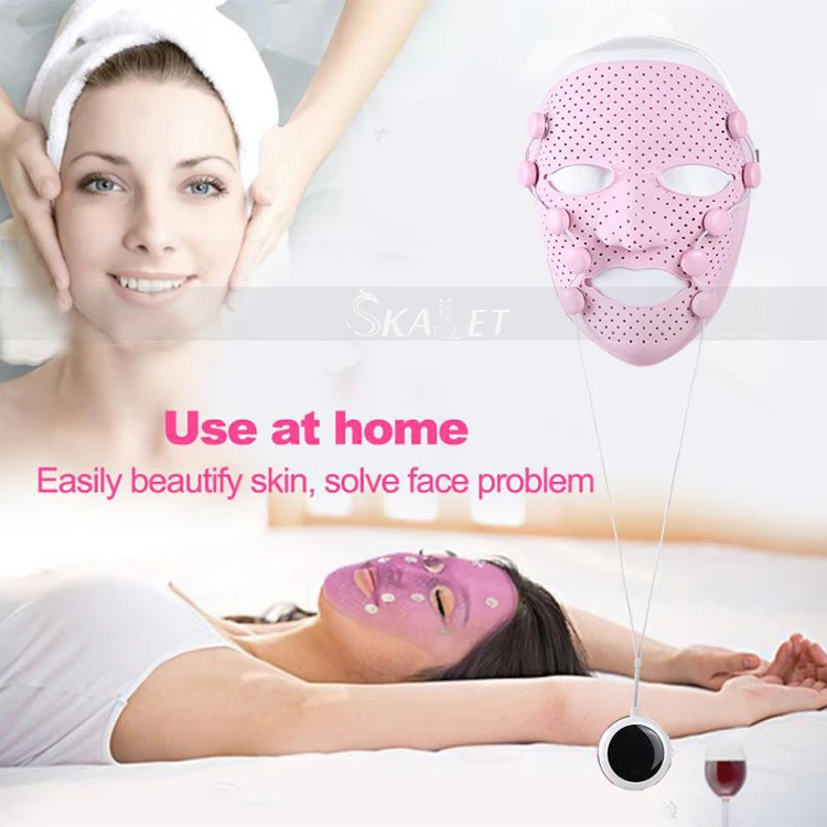 Hot sale Electric Facial Beauty Mask EMS Vibration Face Beauty Massager Anti-wrinkle Massage Facial SPA Face Mask for Anti-Aging