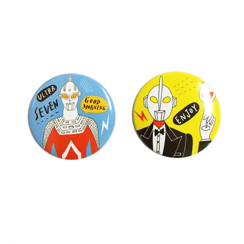 Factory customization metal anime lapel pin hard soft enamel badge pendants