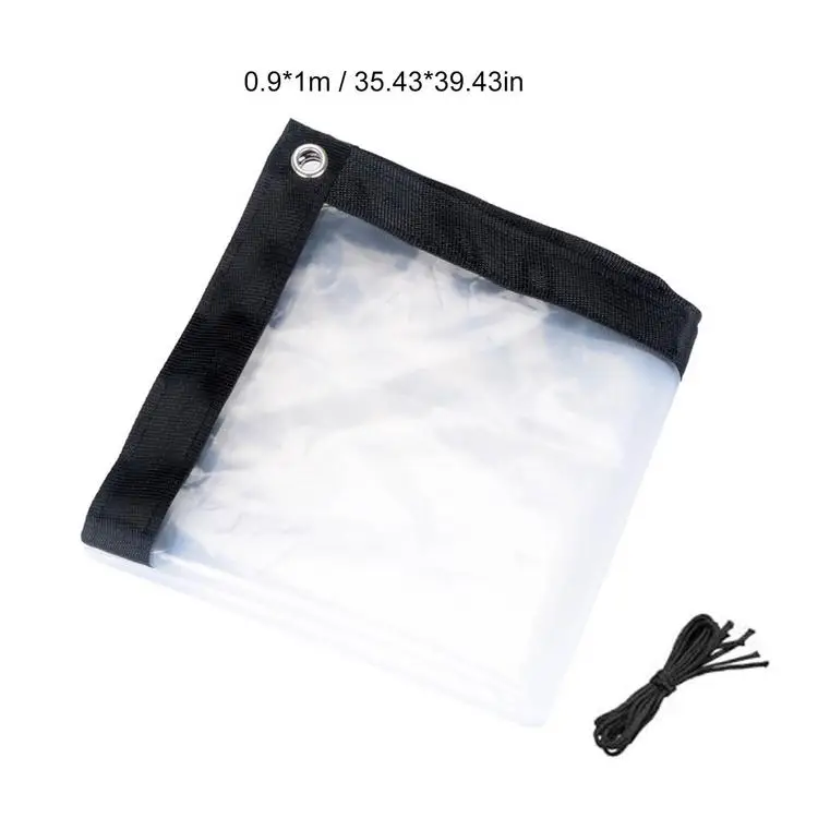 
Clear Waterproof Cover Tarp PVC Rainproof Plastic Film windshield Plant Transparent Canopy 