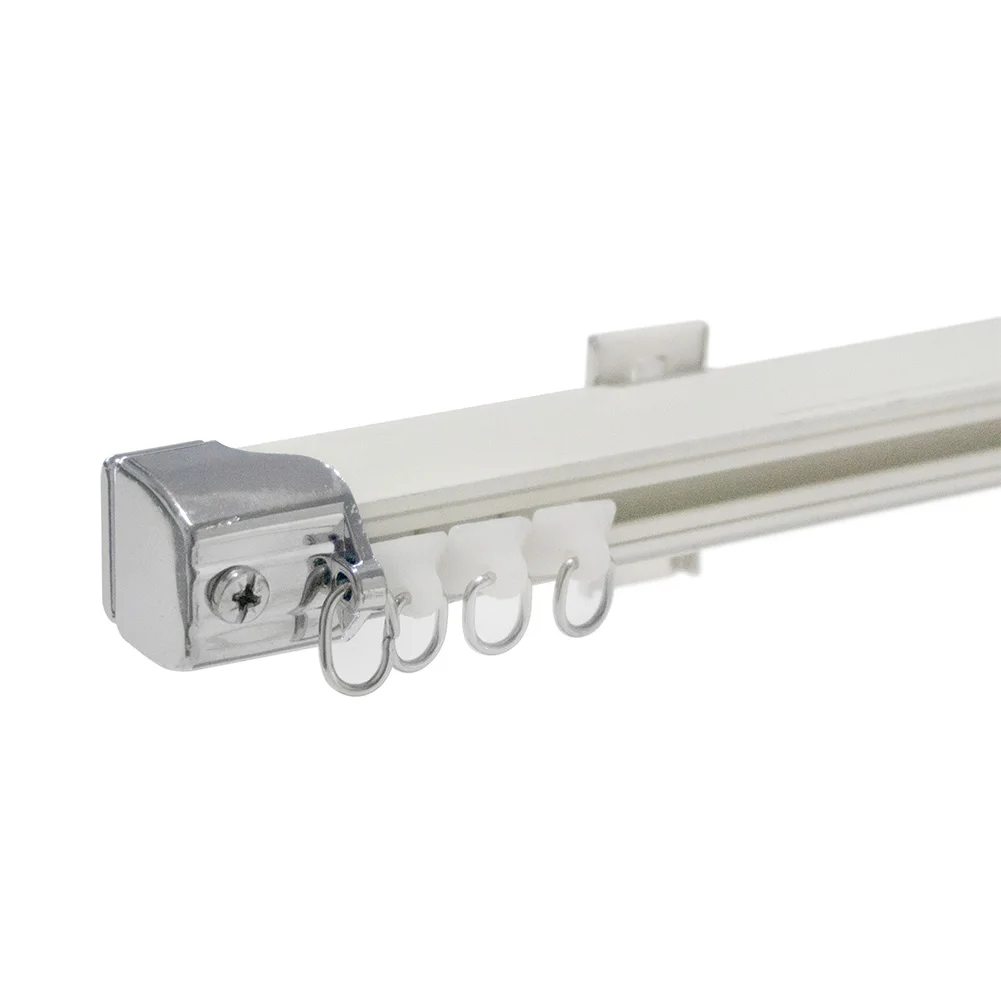 Wholesale simple luxury curtain rods and rails double curtain rods