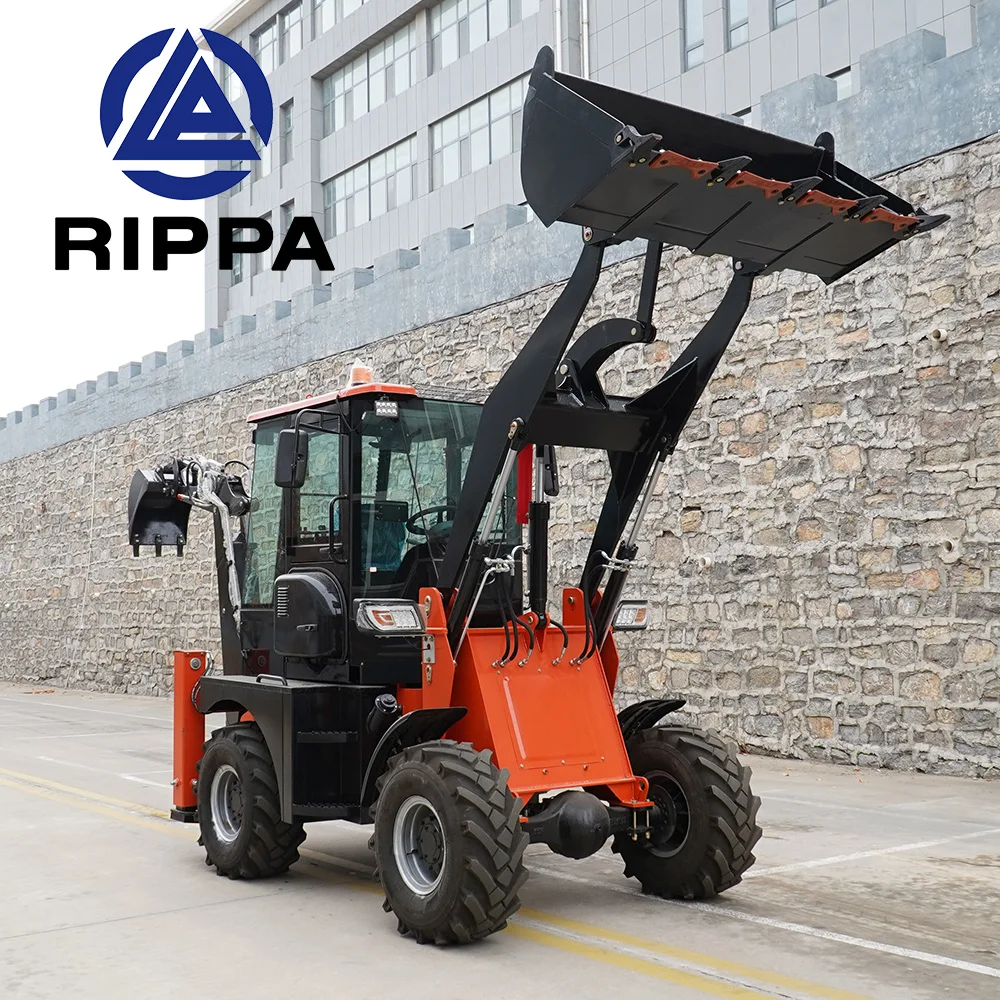 Cheap Price Diesel Loader Backhoe Earthmoving Equipment Manufacturers 4x4 Compact Tractor Backhoe Mini Loader