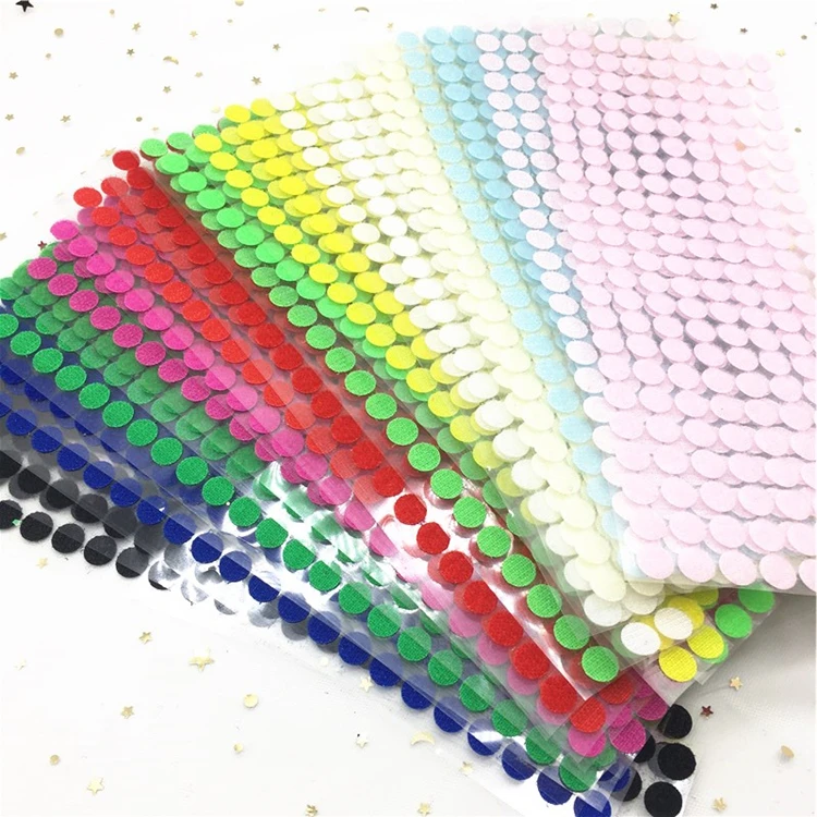 Colored Custom Amazon High Velcroes Self Adhesive Hook and Loop Tape Decorative Dots Garment & processing Accessories