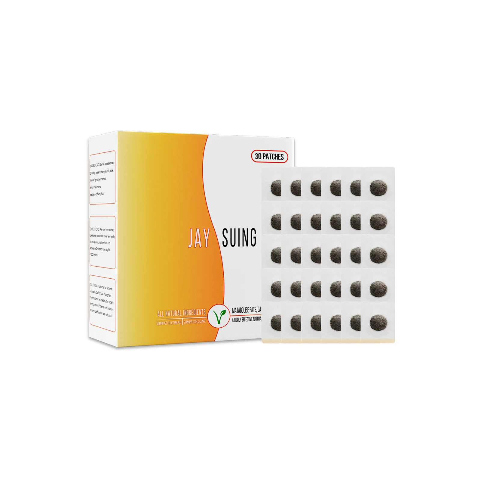 China Wholesale Jaysuing 30pcs/Pack Pellet Navel Slim Patch for Weight Loss